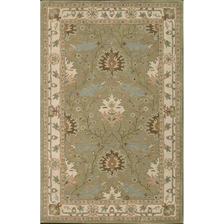 NOURISON India House Area Rug Collection Sage 8 Ft X 10 Ft 6 In. Rectangle 99446002181